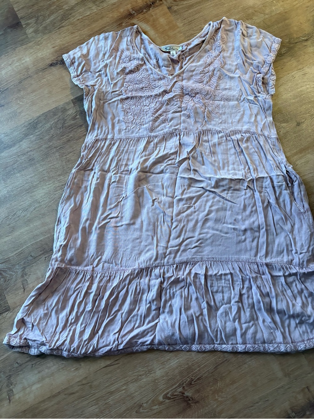 Light Mauve Embroidered Women's dress